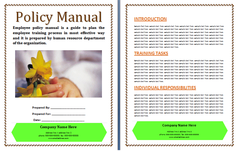 Quality Manual Templates 10+ Free Word Excel & PDF Samples