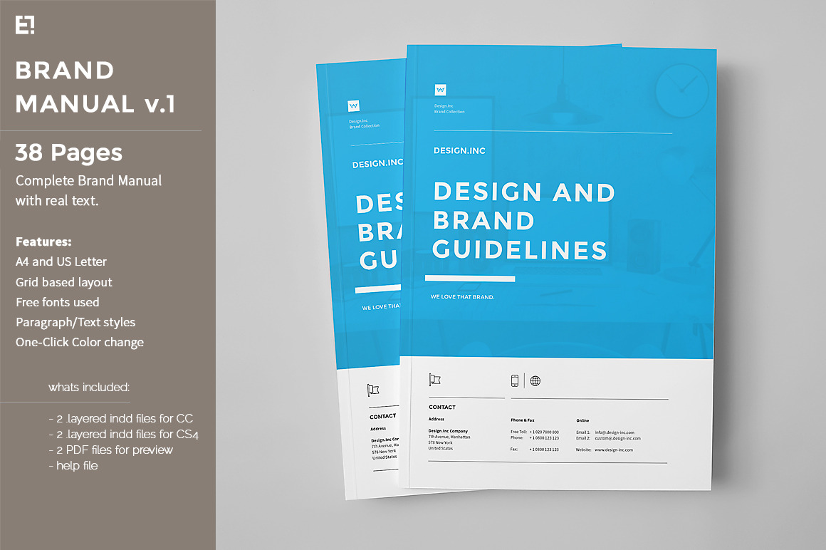 TWELVE Brand Manual Guidelines for Adobe InDesign