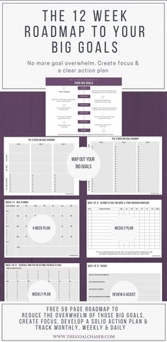 12 Week Year Templates