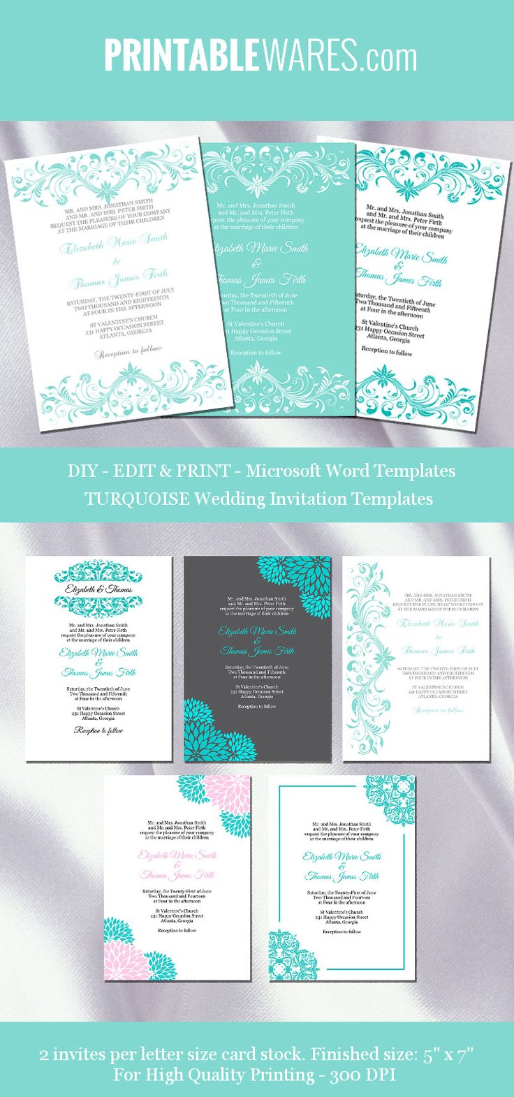 41 Wedding Invitation Templates free to download in PDF