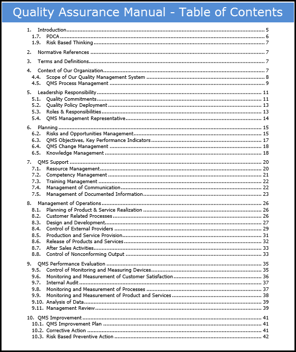 Integrated Management System Template manual [ISO 9001