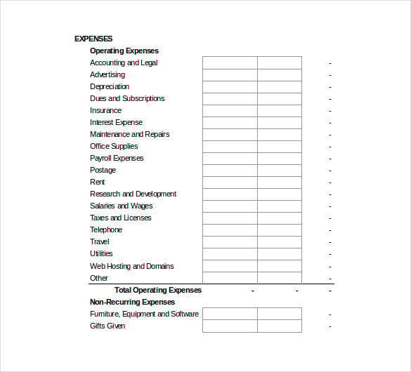 Business Templates for Excel and Word