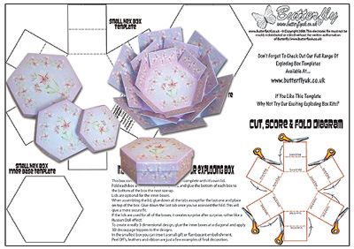 Exploding Box for cardmaking timeforcrafting.co.uk