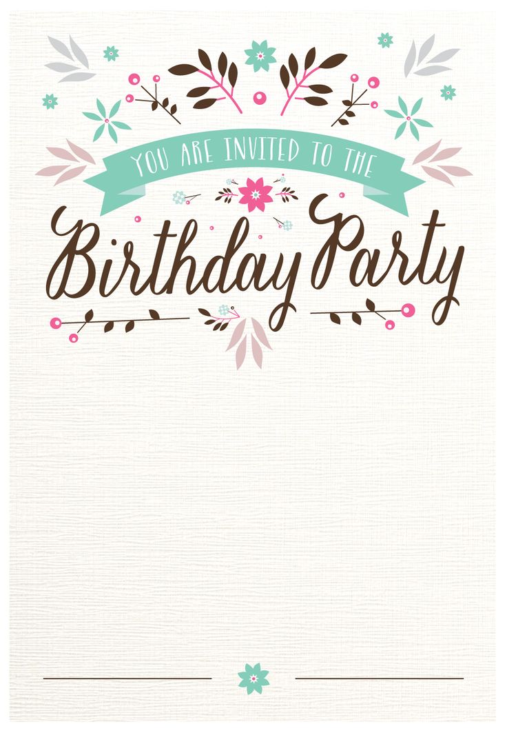 Party Invitation Template Free Printable Invitations for