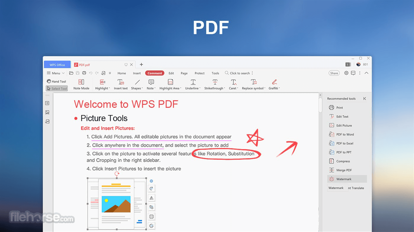 WPS Template Free Download Writer Presentation