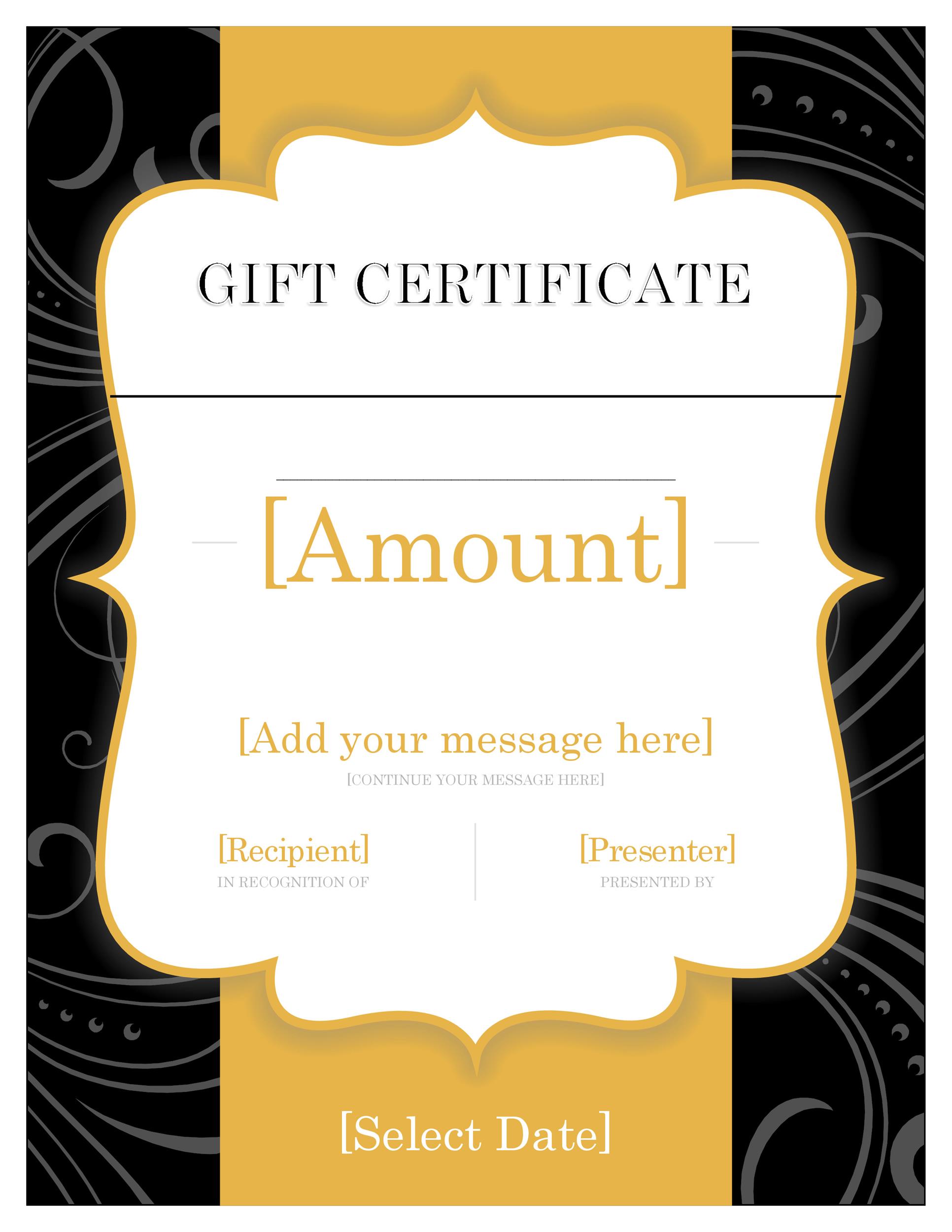 5+ Gift Certificate Template Free Templates in DOC PPT