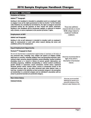 Employee Handbook Template Free Sample Australian