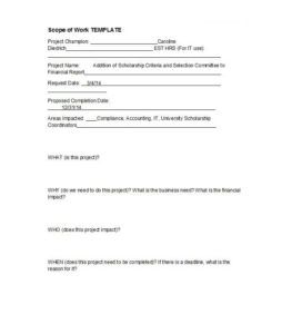 Download Project Scope Document Template for Free Page 3